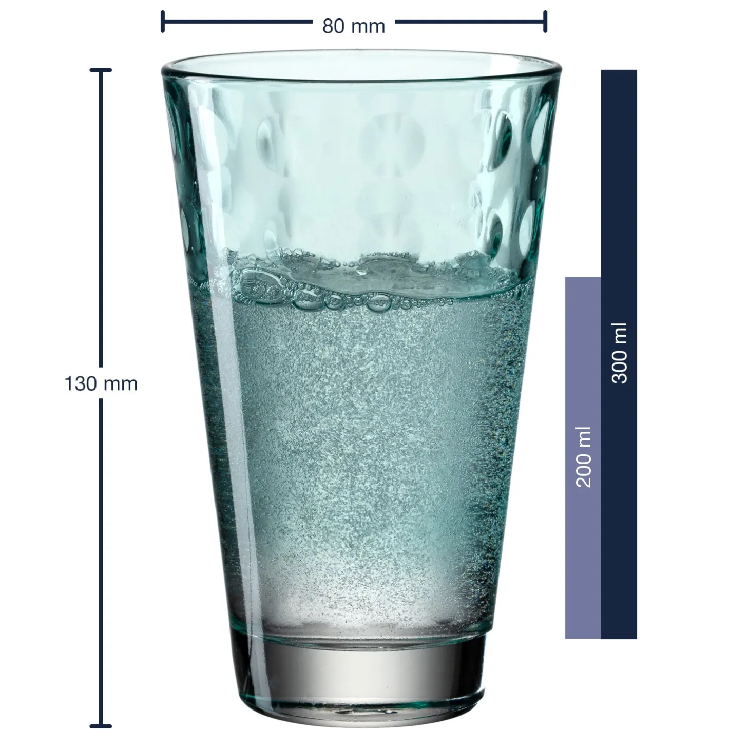 Trinkglas OPTIC 300 ml mint 6er-Set*LEONARDO