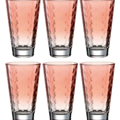 Trinkglas OPTIC 300 ml rot 6er-Set*LEONARDO Outlet