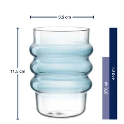 Trinkglas SOLE 440 ml blau 2er-Set*LEONARDO New