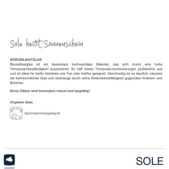 Trinkglas SOLE 300 ml 2er-Set*LEONARDO Hot