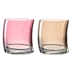 Trinkglas SWING 355ml rot/champagner 2er-Set*LEONARDO