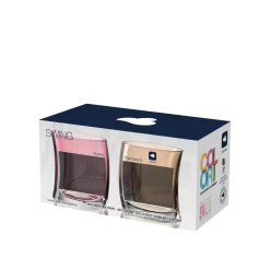 Trinkglas SWING 355ml rot/champagner 2er-Set*LEONARDO