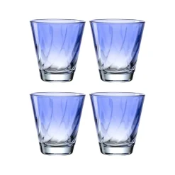 Trinkglas TWIST 215 ml blau 4er-Set*LEONARDO Hot