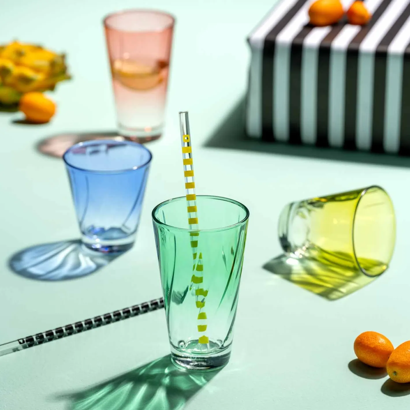 Trinkglas TWIST 215 ml blau 4er-Set*LEONARDO Hot