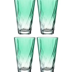Trinkglas TWIST 300 ml grün 4er-Set*LEONARDO New