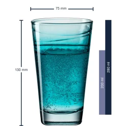 Trinkglas VARIO STRUTTURA 280 ml Farbverlauf 6er-Set*LEONARDO Sale