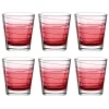 Trinkglas VARIO STRUTTURA 250 ml rot 6er-Set*LEONARDO Best
