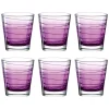 Trinkglas VARIO STRUTTURA 250 ml violett 6er-Set*LEONARDO