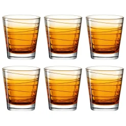 Trinkglas VARIO STRUTTURA 250 ml orange 6er-Set*LEONARDO Hot