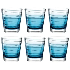 Trinkglas VARIO STRUTTURA 250 ml blau 6er-Set*LEONARDO Clearance