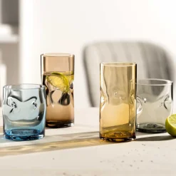 Trinkglas VESUVIO 330 ml amber 4er Set*LEONARDO Hot