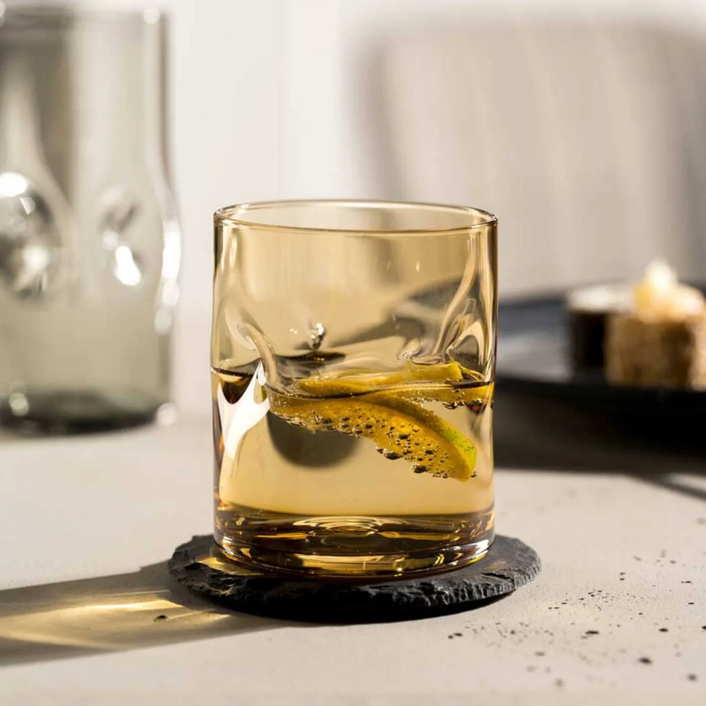 Trinkglas VESUVIO 300 ml amber 4er-Set*LEONARDO Discount