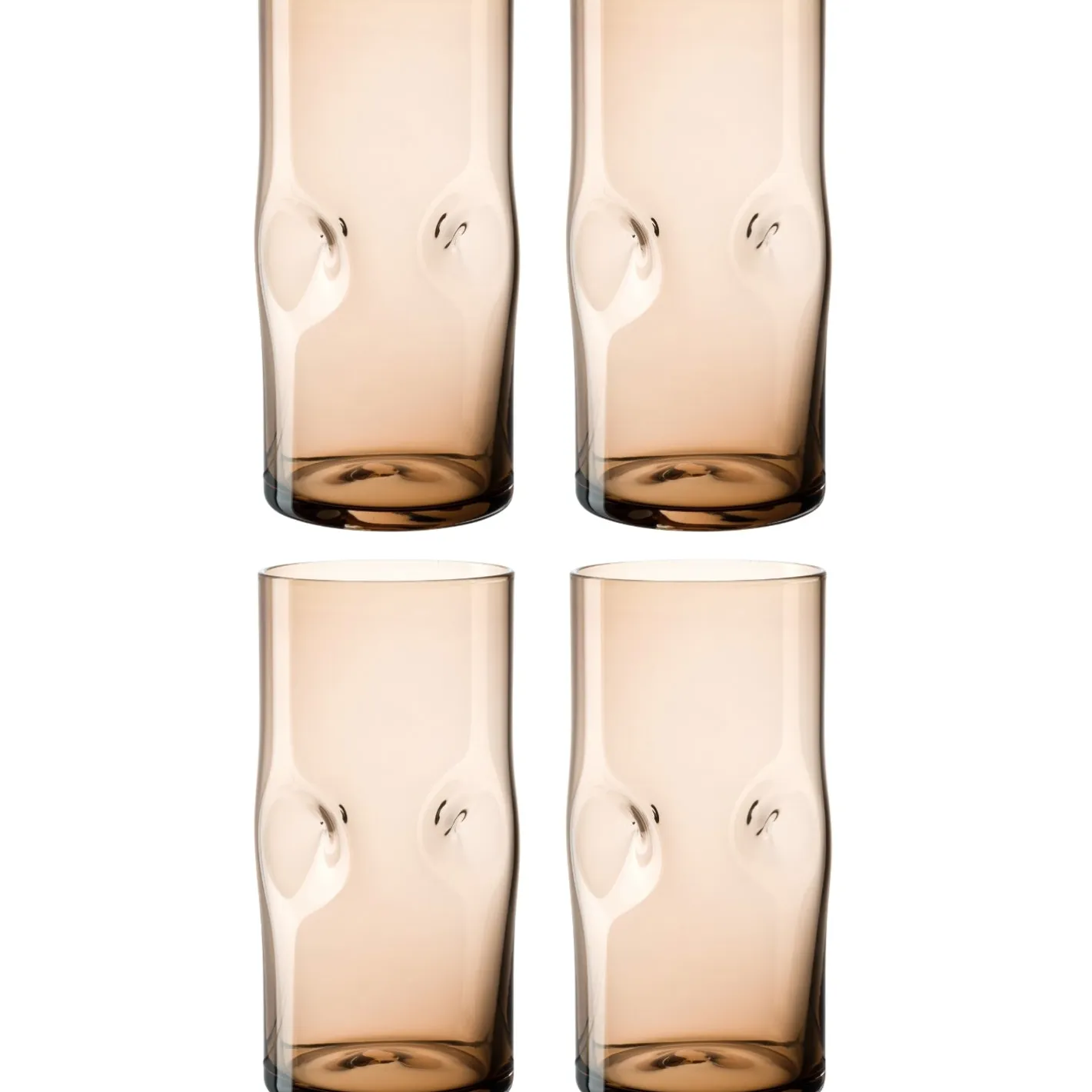 Trinkglas VESUVIO 330 ml braun 4er-Set*LEONARDO Sale