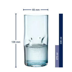Trinkglas VESUVIO 330 ml 4er-Set farbig*LEONARDO New
