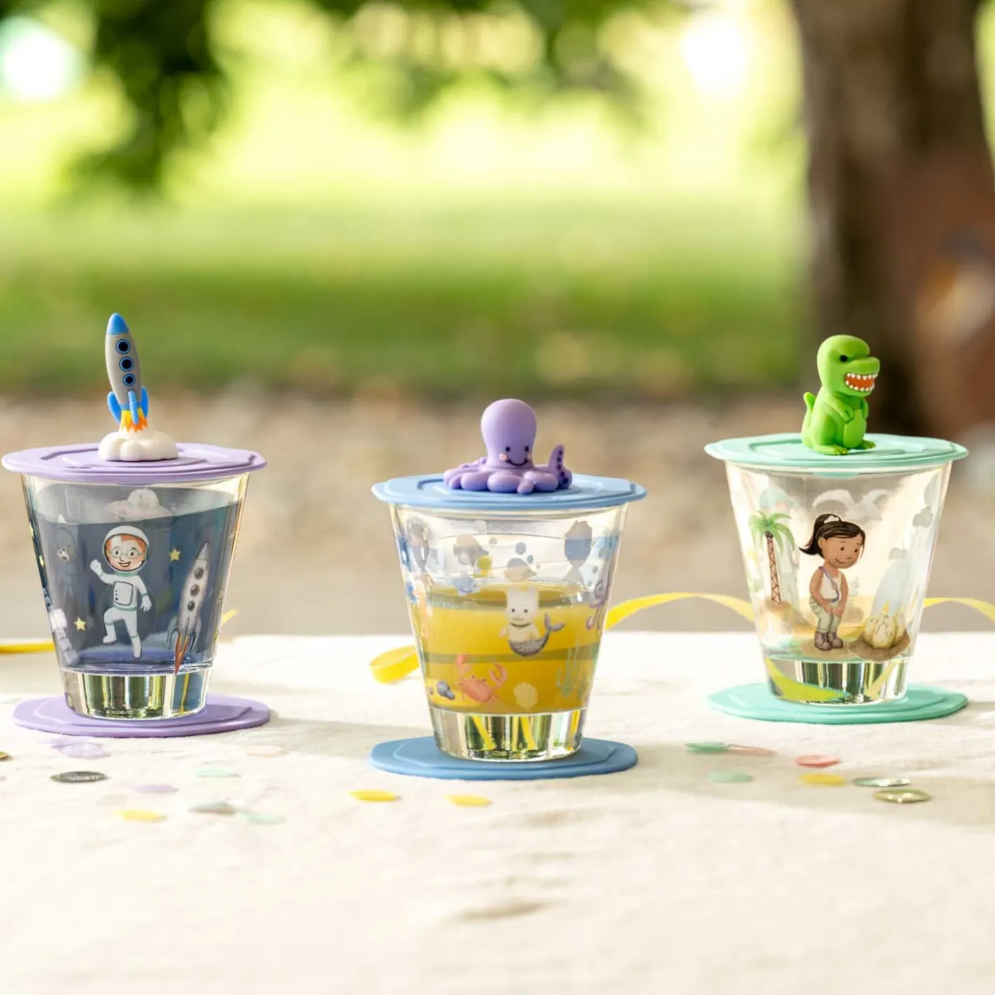 Trinkset BAMBINI AVVENTURA 3-teilig 215 ml Dino*LEONARDO Hot