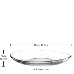 Untertasse NAPOLI 14 cm 6er-Set*LEONARDO