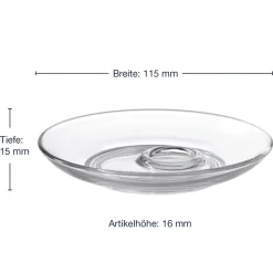 Untertasse SENSO 12 cm 6er-Set*LEONARDO Discount