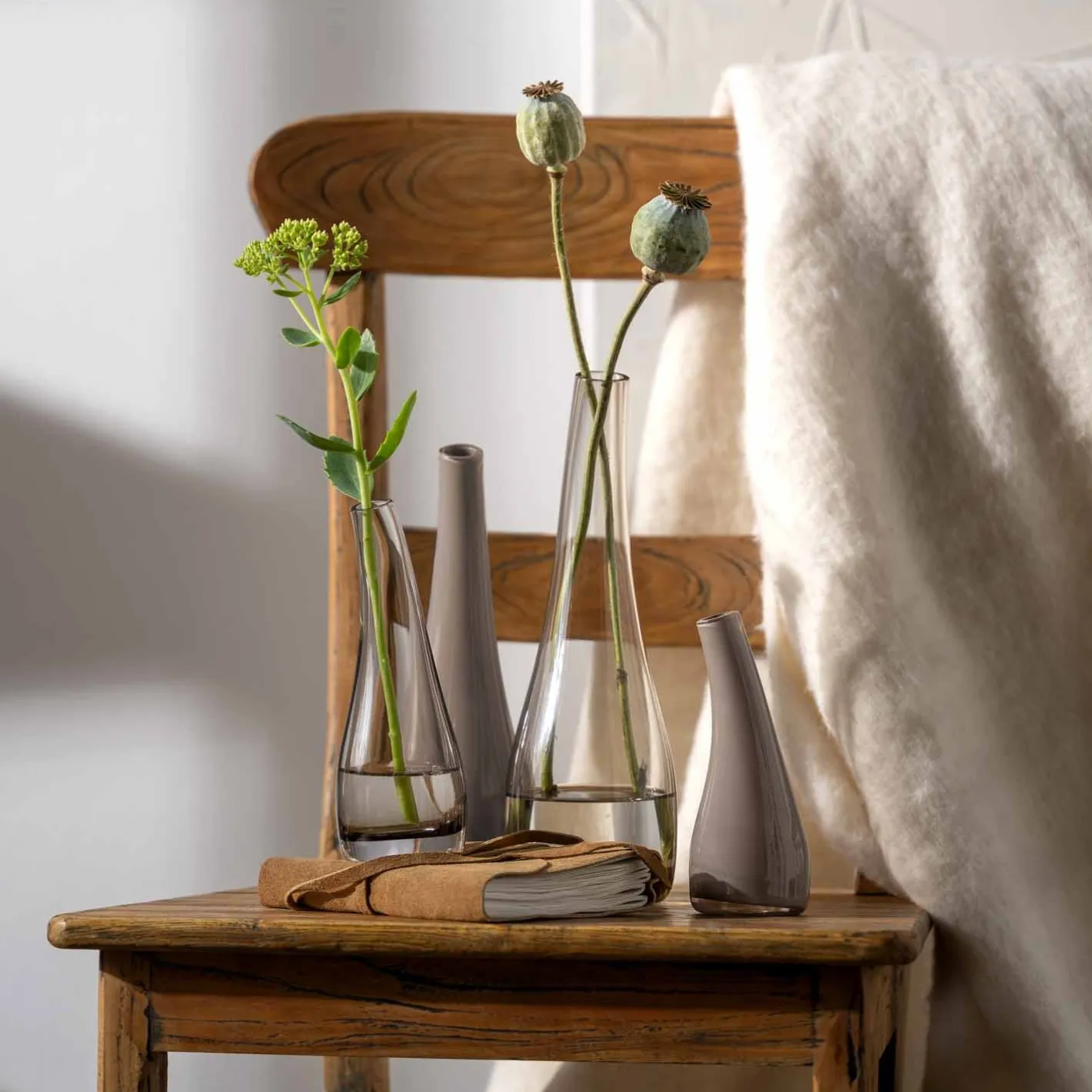 Vase ARCO 25 cm taupe opac*LEONARDO Discount