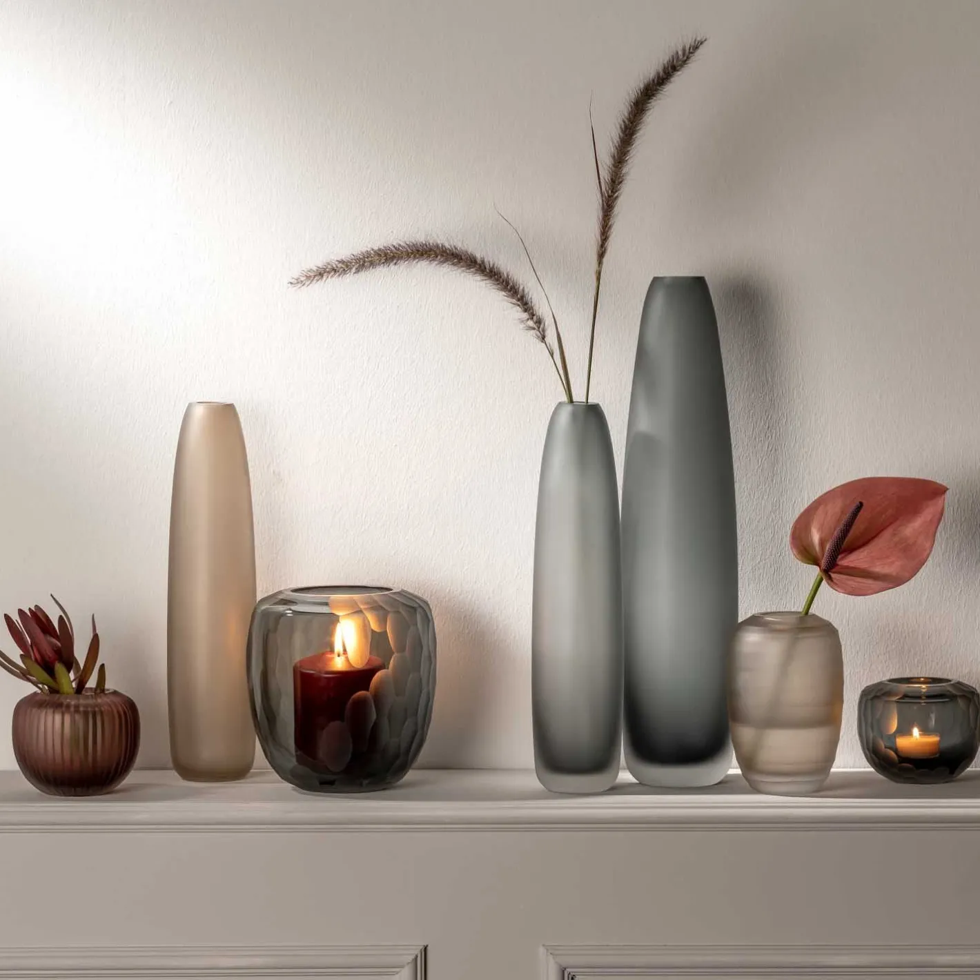 Vase BELLAGIO 18 cm anthrazit*LEONARDO Sale