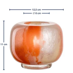 Vase CIPRIA DUE 11 cm orange/creme*LEONARDO Outlet