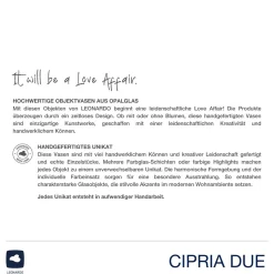 Vase CIPRIA DUE 11 cm orange/creme*LEONARDO Outlet