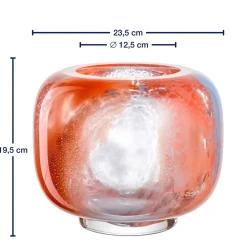 Vase CIPRIA DUE 20 cm orange/blau*LEONARDO