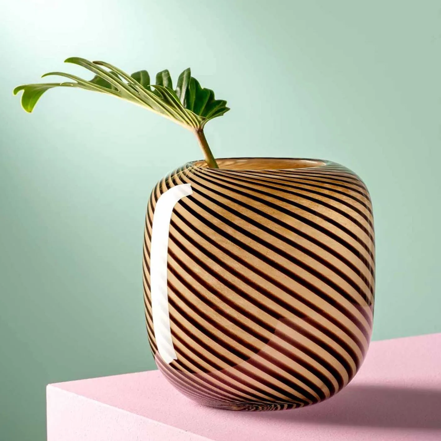 Vase FILO COLORI 16 cm braun*LEONARDO Discount