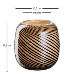 Vase FILO COLORI 16 cm braun*LEONARDO Discount