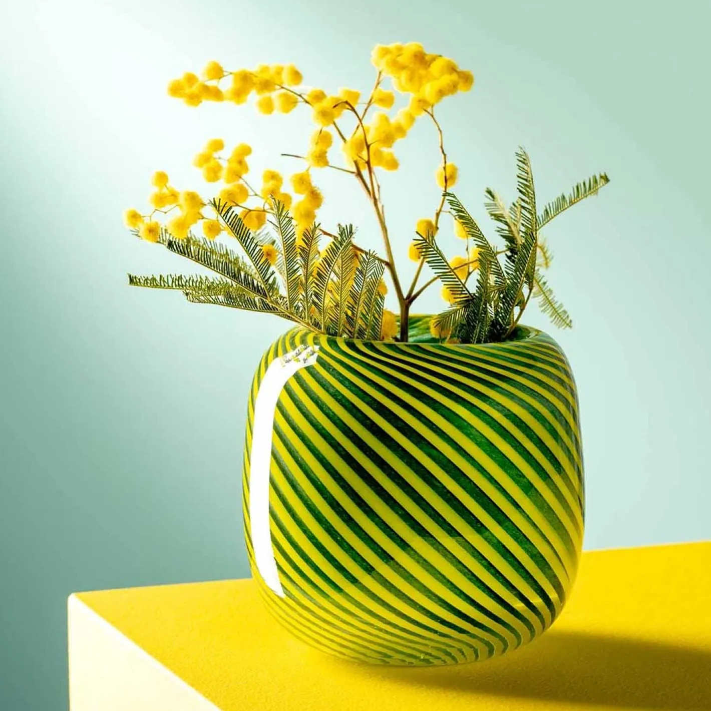 Vase FILO COLORI 10 cm grün*LEONARDO Clearance