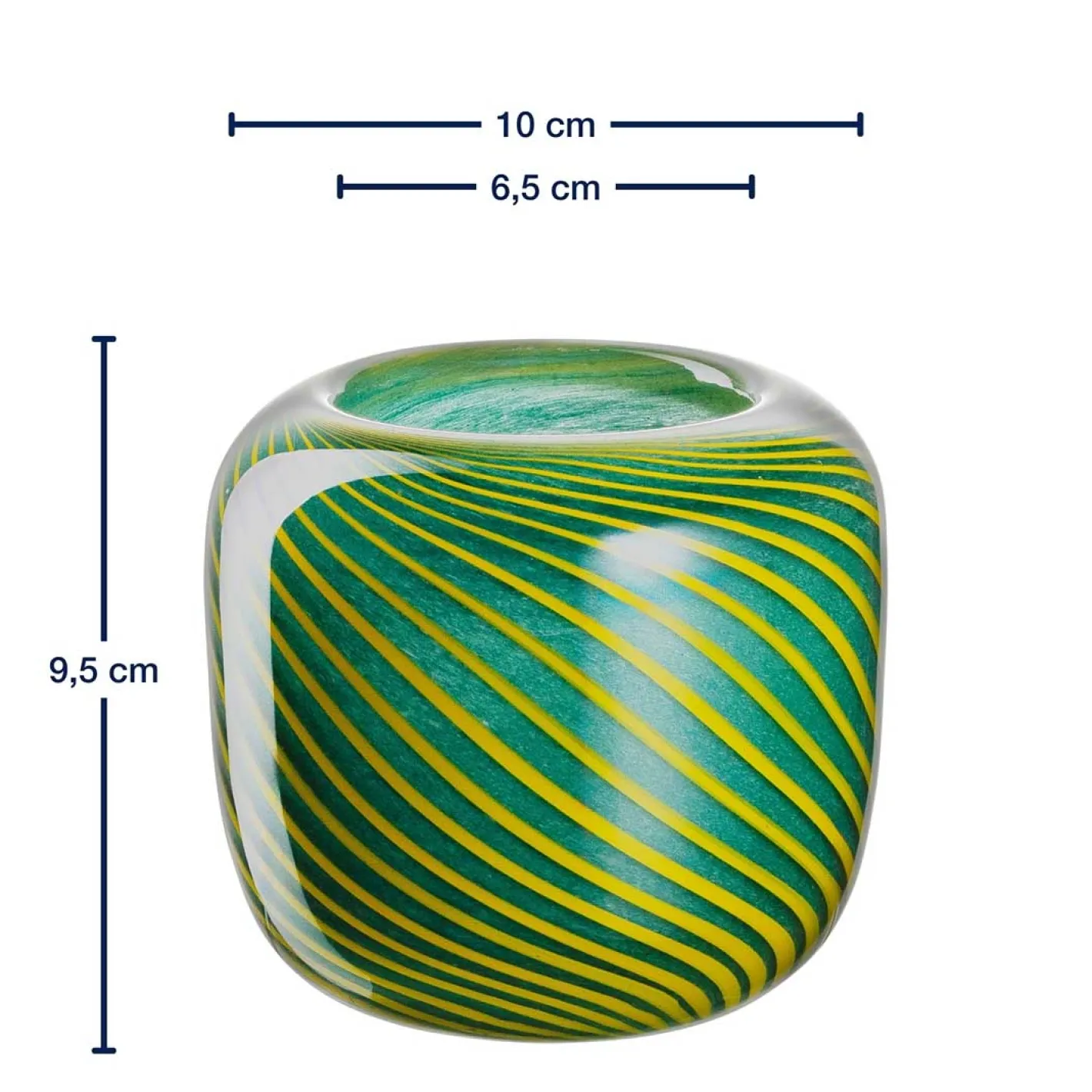 Vase FILO COLORI 10 cm grün*LEONARDO Clearance