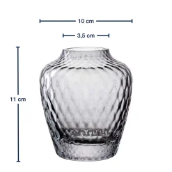 Vase GIULIA 11 cm grau*LEONARDO Online