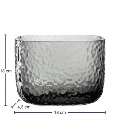 Vase MARTELLO 13 cm grau*LEONARDO Best