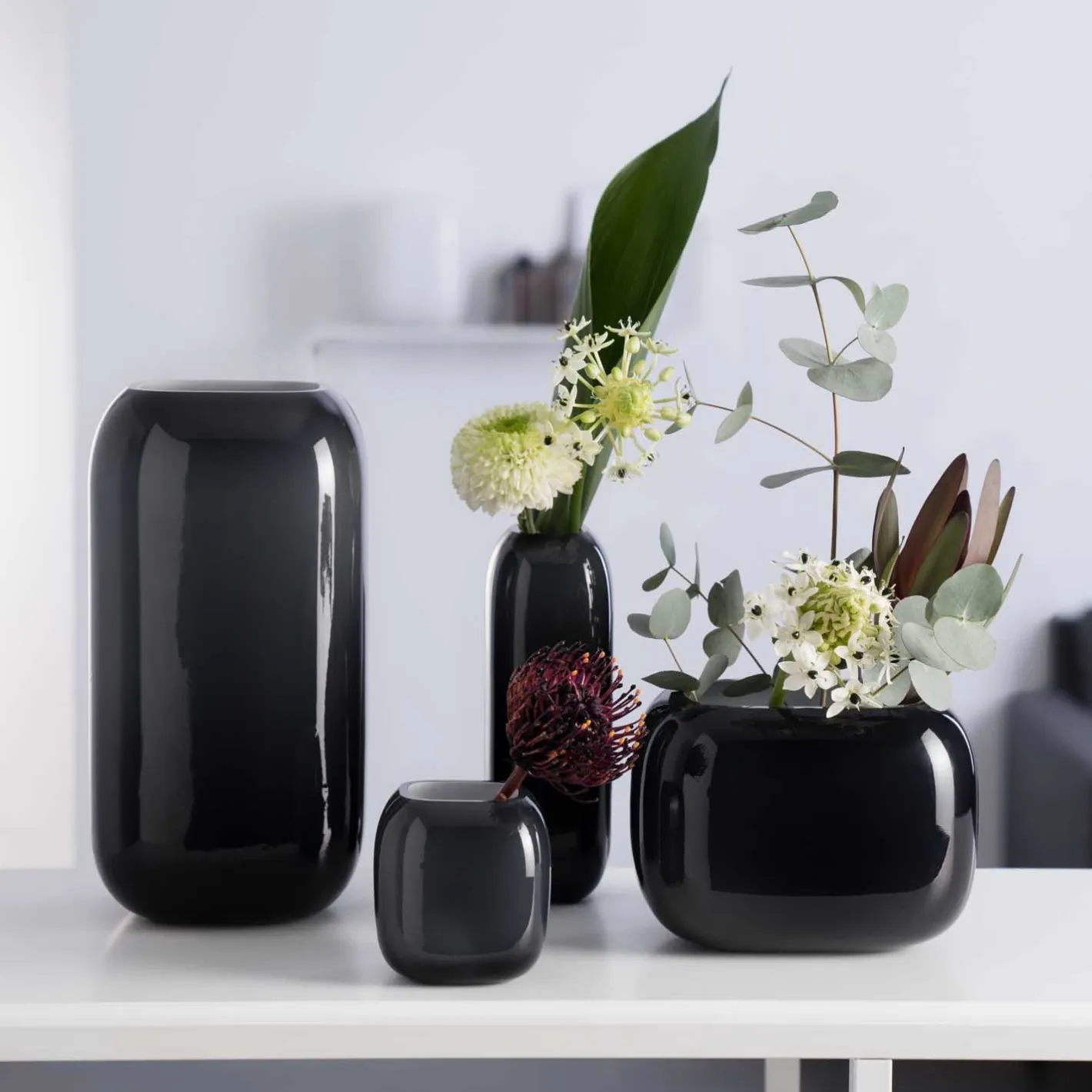 Vase MILANO 21 cm grau*LEONARDO New