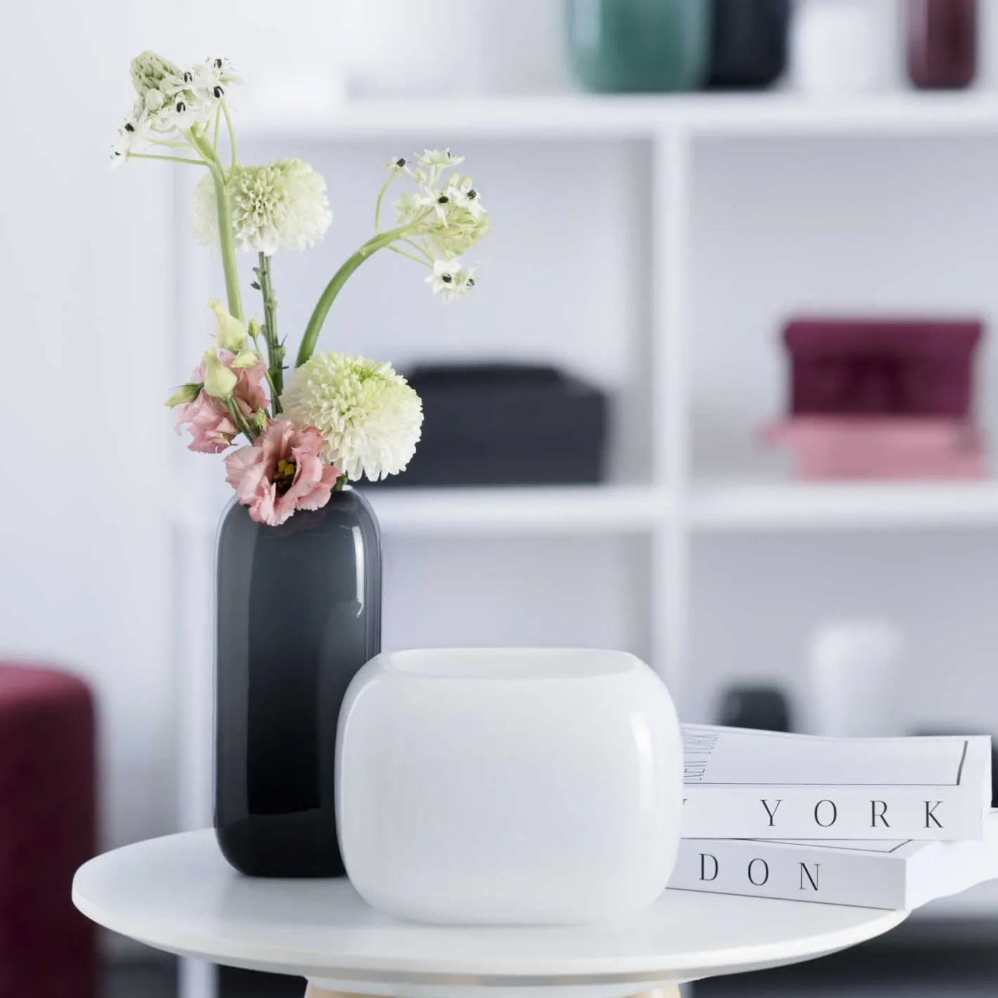 Vase MILANO 21 cm grau*LEONARDO New