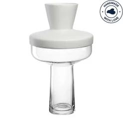 Vase RIVA mit Aufsatz 36 cm weiß*LEONARDO New