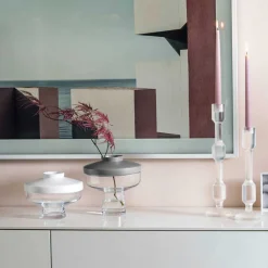 Vase RIVA mit Aufsatz 22 cm grau*LEONARDO Sale