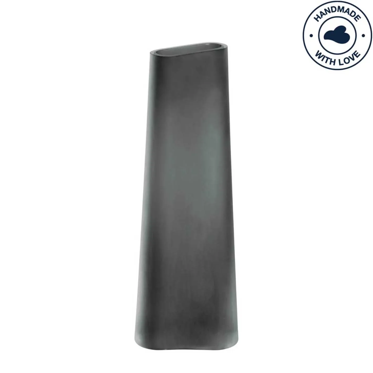 Vase TURNO 34 cm grau satiniert*LEONARDO Best