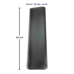 Vase TURNO 34 cm grau satiniert*LEONARDO Best