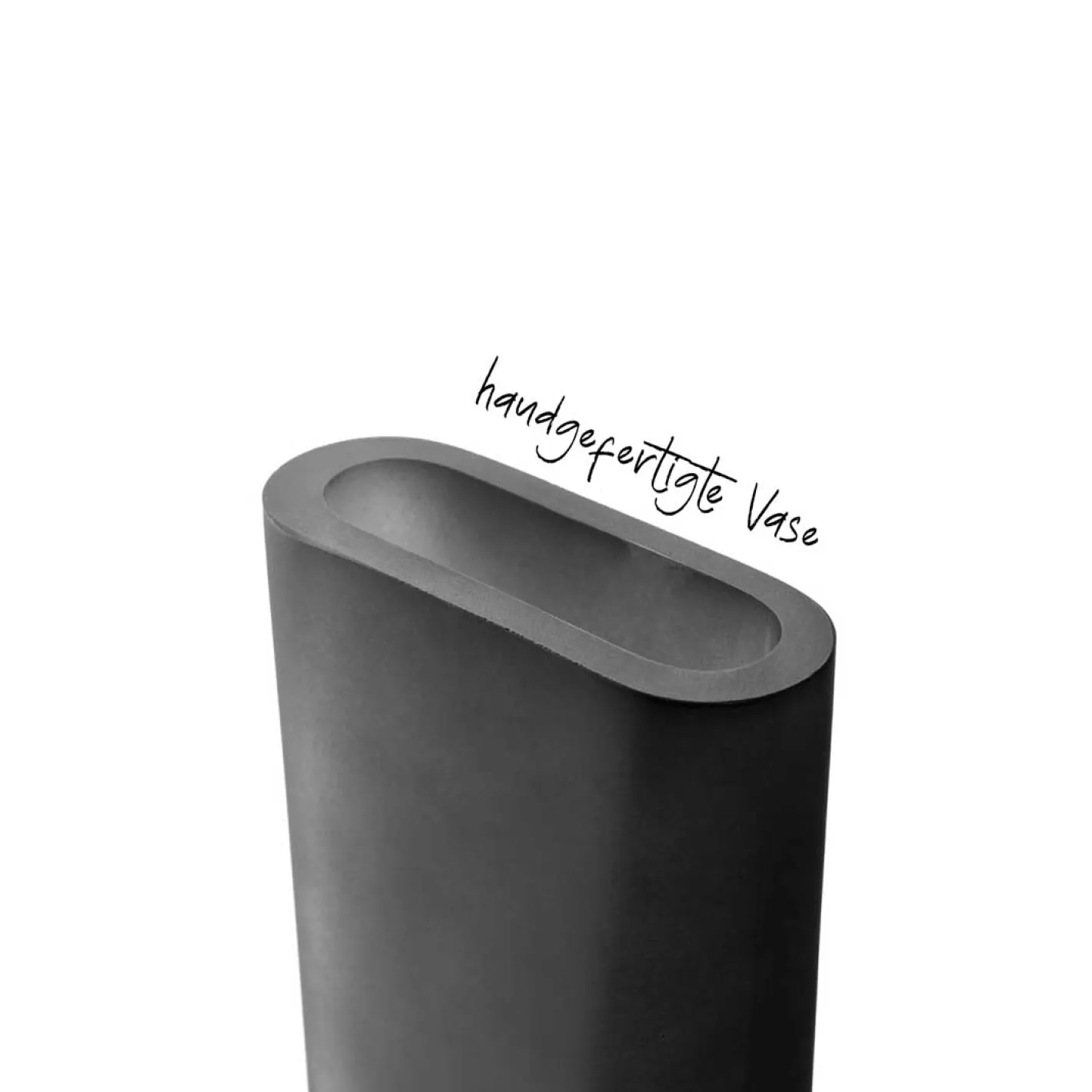 Vase TURNO 34 cm grau satiniert*LEONARDO Best