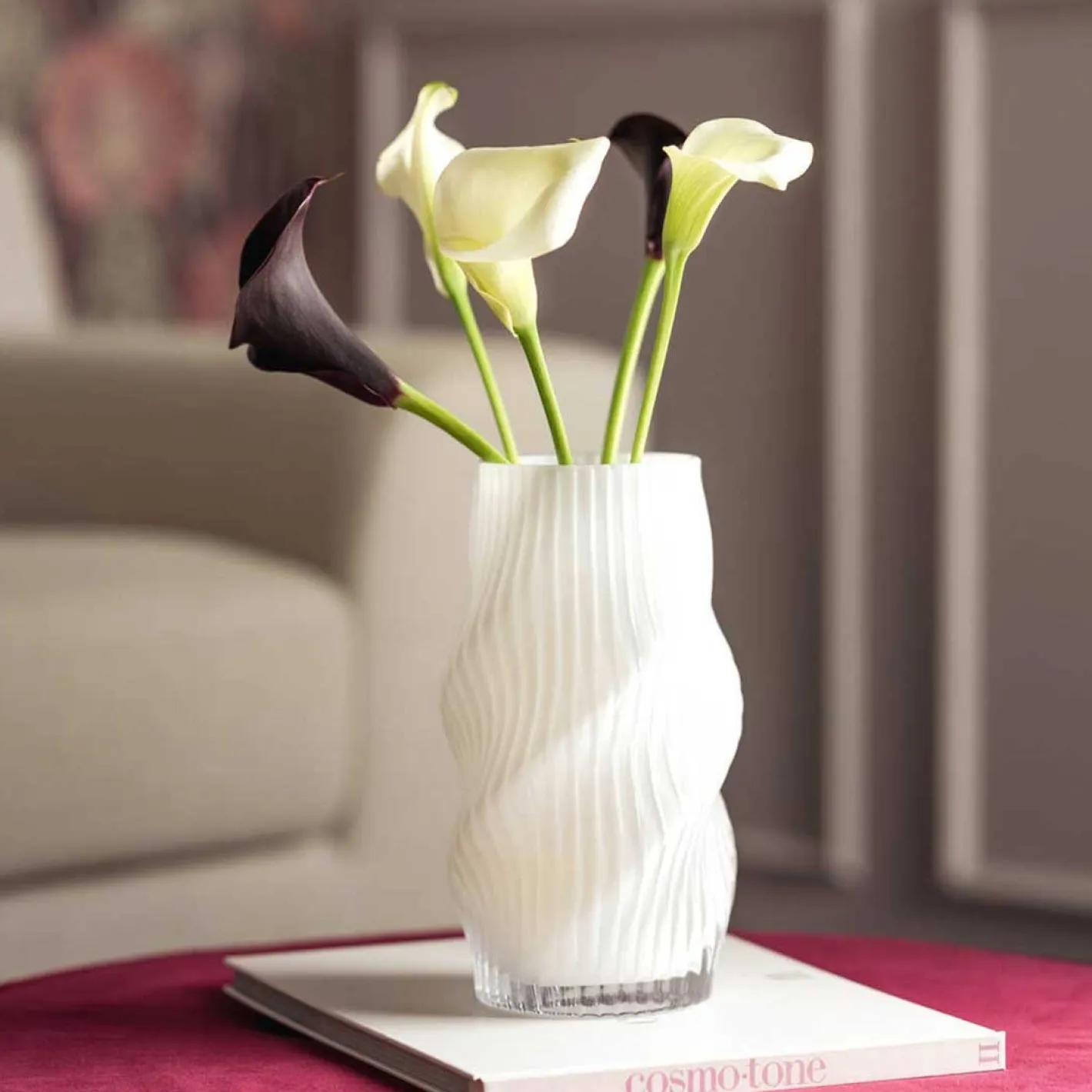 Vase VERDI 23 cm weiß*LEONARDO Clearance