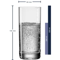 Wasserbecher EASY+ 330 ml 6er-Set*LEONARDO Best