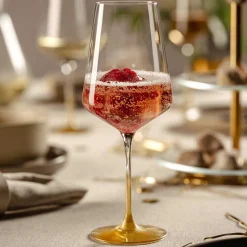 Weinglas PUCCINI 560 ml gold 2er-Set*LEONARDO Discount