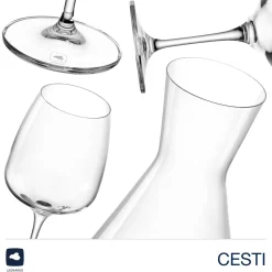 Weinset CESTI 3-teilig + Poliertuch*LEONARDO