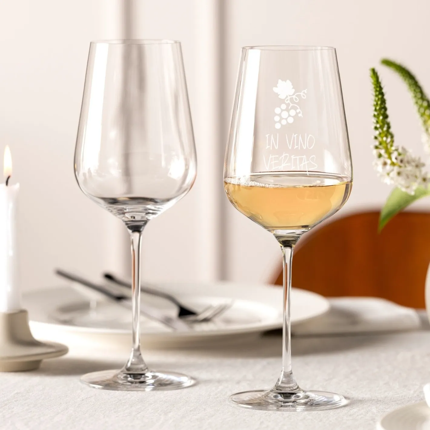 Weißweinglas BRUNELLI 580 ml mit persönlicher Gravur*LEONARDO Hot