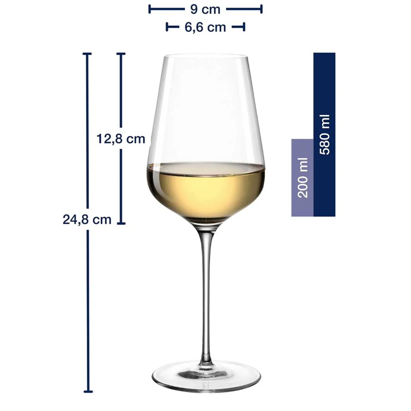 Weißweinglas BRUNELLI 580 ml 6er-Set*LEONARDO Best