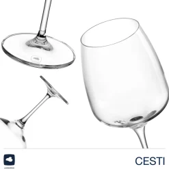 Weißweinglas CESTI 360 ml 6er-Set + Poliertuch*LEONARDO Hot