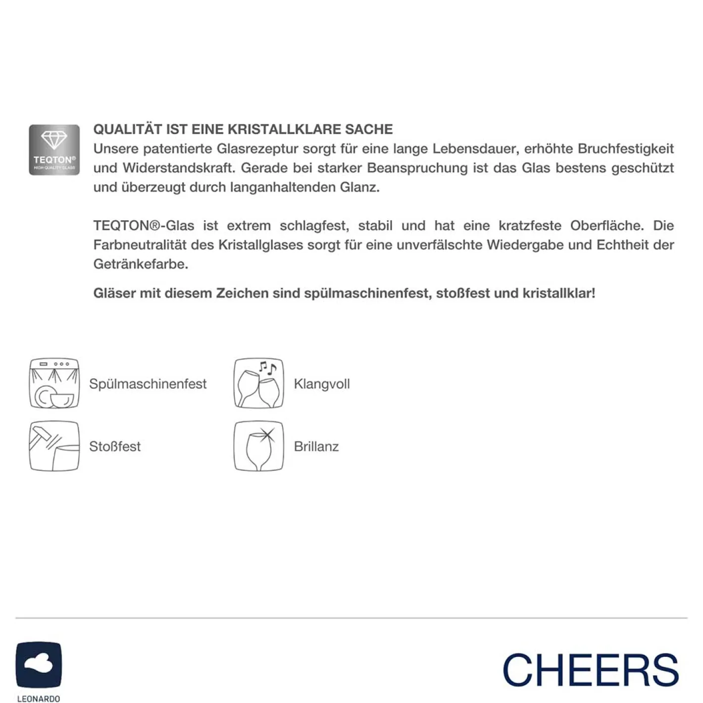 Weißweinglas CHEERS 400 ml mit persönlicher Gravur*LEONARDO Clearance