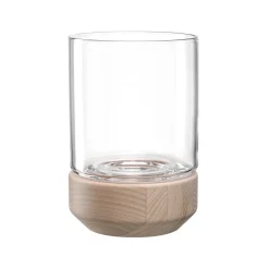 Windlicht auf Holzsockel LEGNO 21 cm*LEONARDO Hot