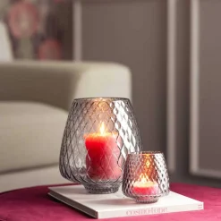 Windlicht GIULIA 20 cm grau*LEONARDO Clearance