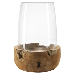 Windlicht TERRA 45 cm mit Teaksockel*LEONARDO Clearance